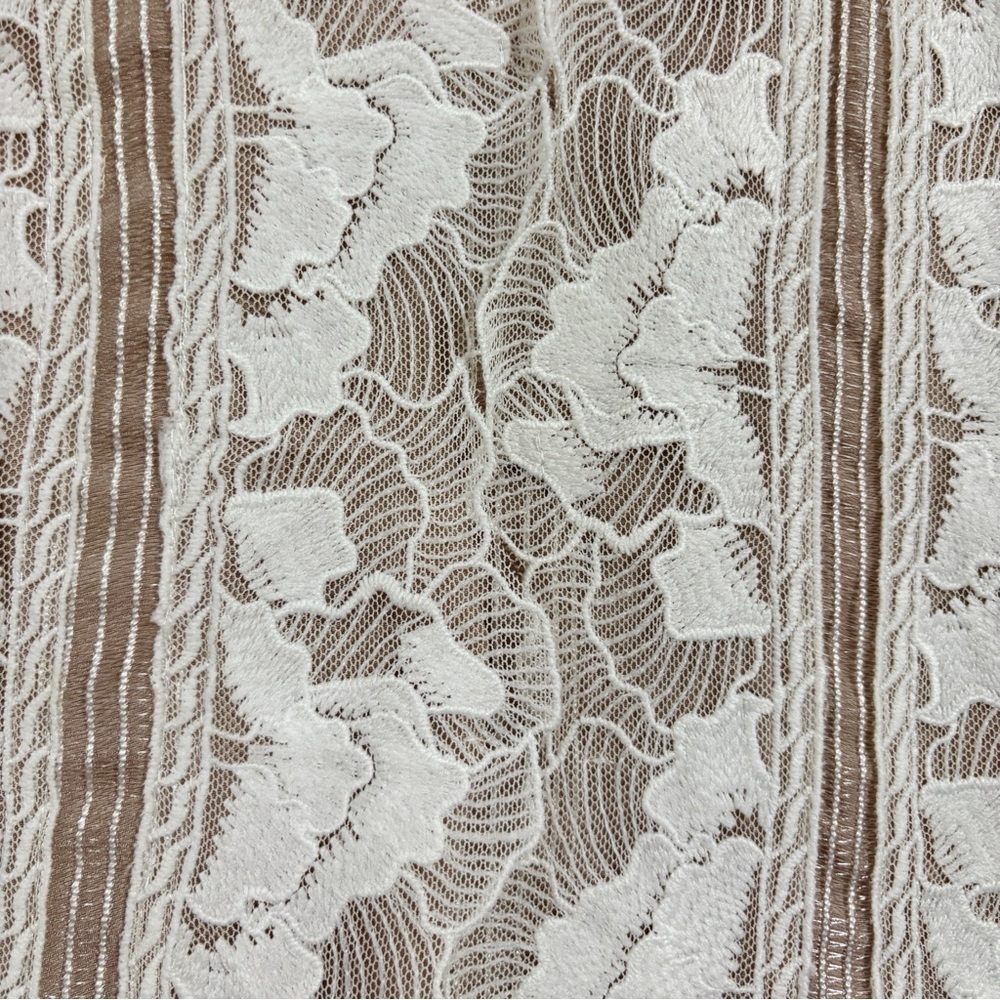 Reiss Sally Lace Detail Dress in Mocha, US Size 8 - Picture 13 of 14